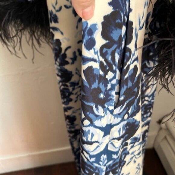 NWT Tuckernuck Indigo Floral Horizon Feather Jamison Dress. Sz. Medium - Picture 7 of 7